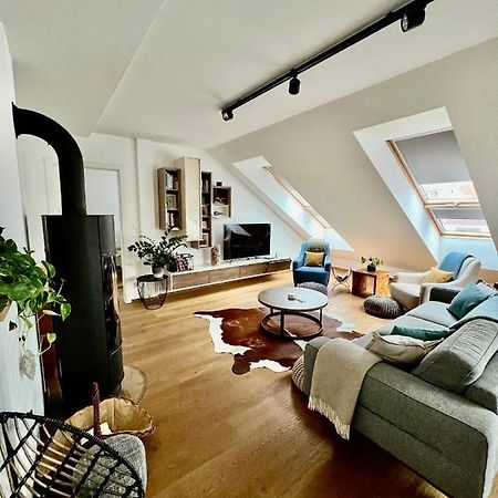 Bl - The Penthouse, 24Hr Self Check-In, 2 Bedrooms, Fireplace, Ac, Panoramic View From Main Balcony, 3-Minute Walk To City Center Bańska Bystrzyca Zewnętrze zdjęcie
